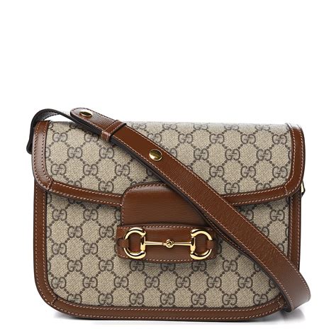 gucci brown leather bag vintage|vintage gucci monogram shoulder bag.